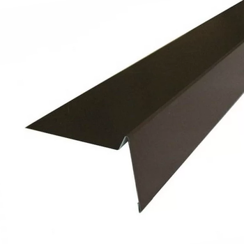 Планка торцевая Шинглас (Shinglas) Polyester коричневая RAL8017 new для мягкой кровли