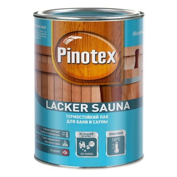 Pinotex Lacker Sauna лак для дерева (Пенотекс)