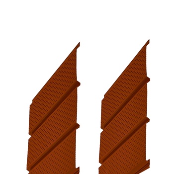 Аквасистем Софит металлический перфорированный 2,4 х 0,303 (0,73м2) (RR32 коричневый)