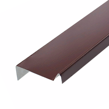 Планка примыкания Шинглас (Shinglas) Polyester коричневая RAL8017 new для мягкой кровли